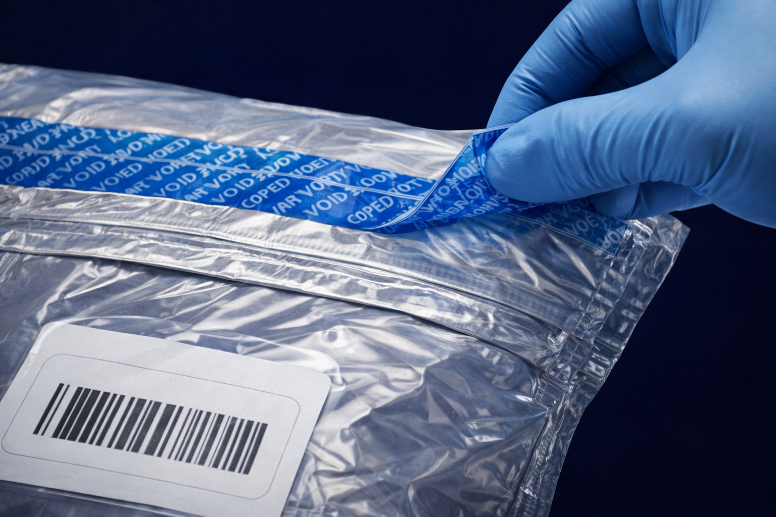 Tamper-proof packaging for airport lost and found delivery