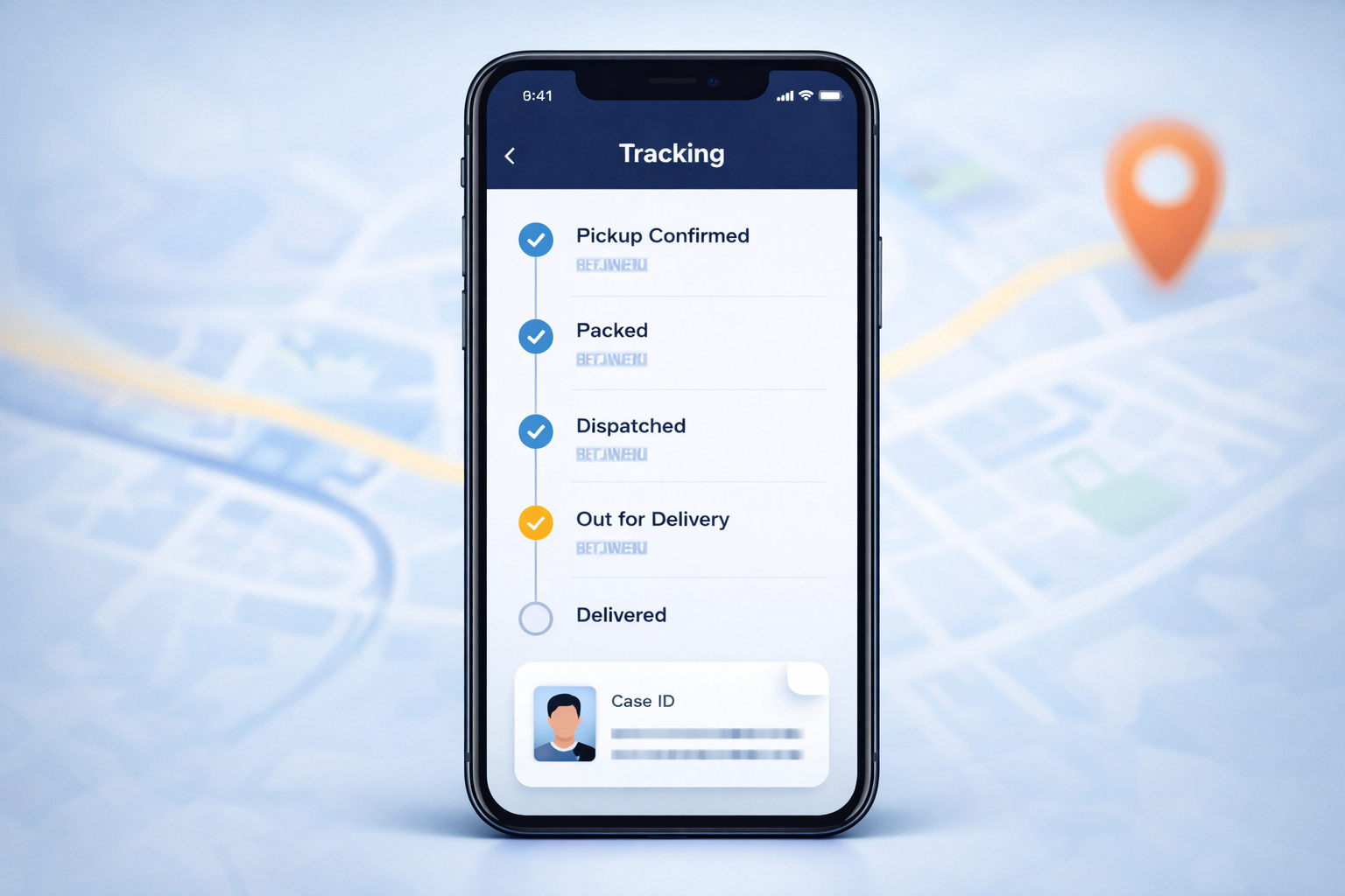 Live tracking and Case ID updates for VimaanDesk lost and found deliveries