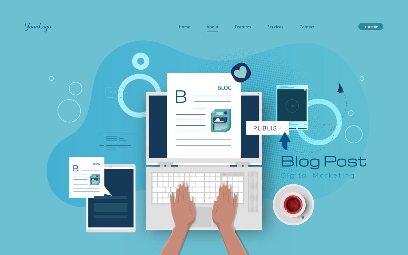 Manager dashboard for uploading and managing blogs online